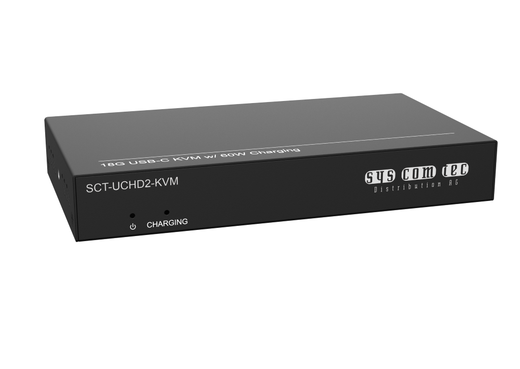 syscomtec Dockingstation USB-C 60 Watt auf HDMI2.0/ USB-A/ LAN SCT-UCHD2-KVM